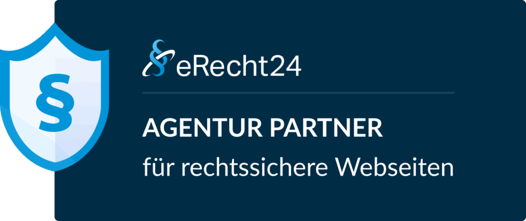 Logo von E-Recht24 Agentur Partner für rechtssichere Webseiten